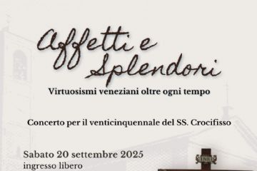 Sabato 20 settembre alle ORE 21, Chiesa Parrocchiale di Caltignaga, CONCERTO di Musica Classica in occasione del Venticinquennale del SANTO CROCIFISSO.
INGRESSO LIBERO