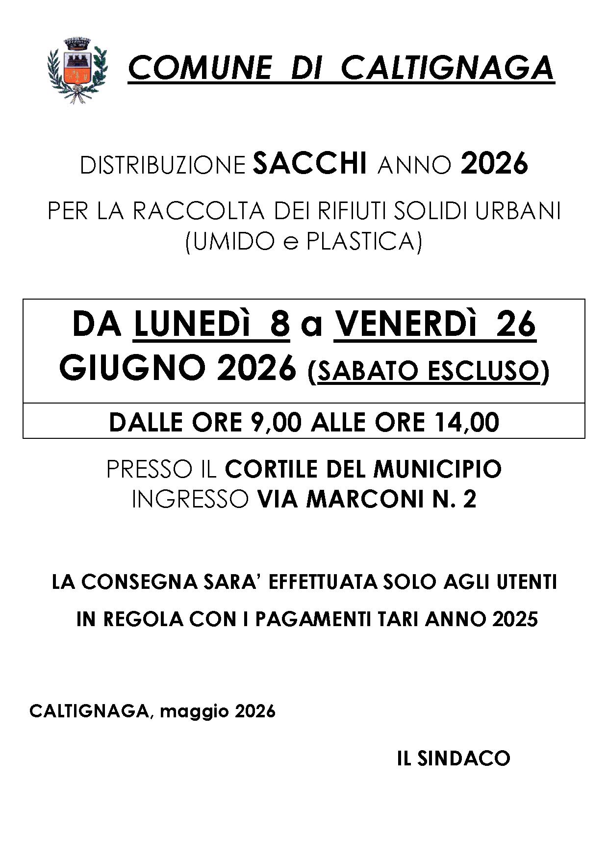 Volantino con riproduzione testo